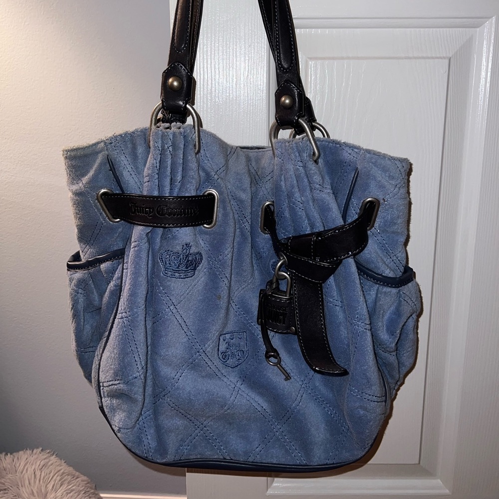 Blue Juicy Couture Terry Cloth purse
